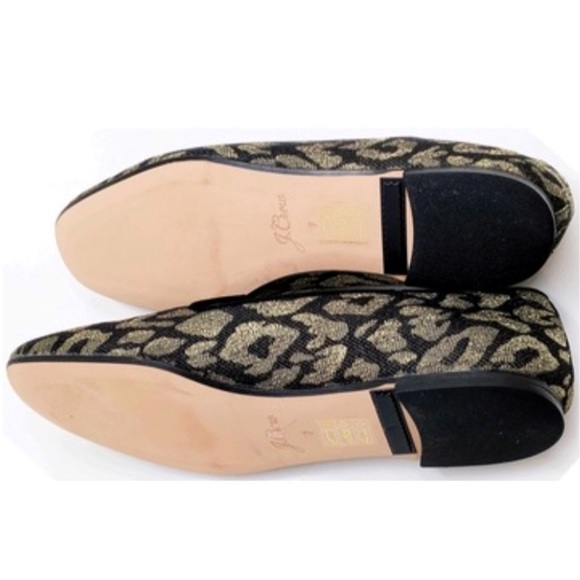 🆕 {J. Crew} Metallic Leopard Smoking Loafers - Picture 9 of 11